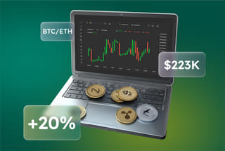 AI automated trading system technology visualization on Blue Tree